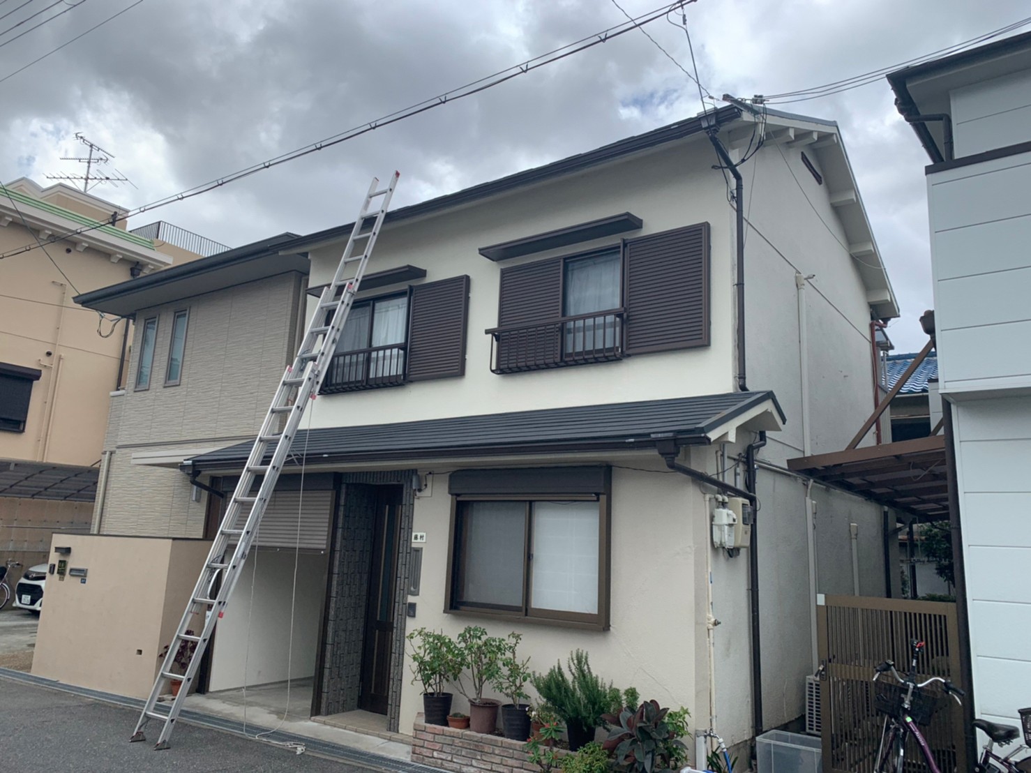 テレビアンテナ撤去後